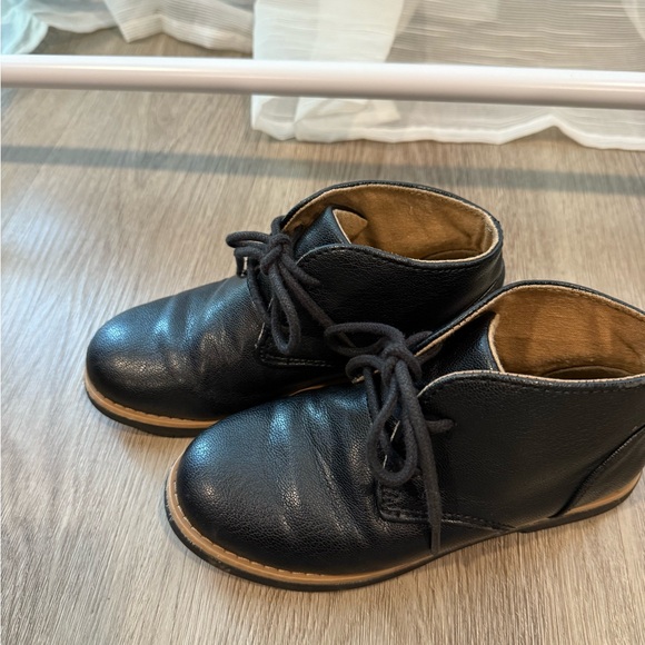 Kids Perry Ellis Black Leather Boots - Picture 1 of 4
